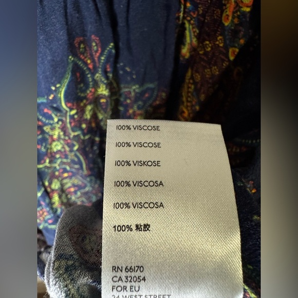 Free People Girl Talk Boho Paisley Printed Tunic Top - Picture 7 of 8